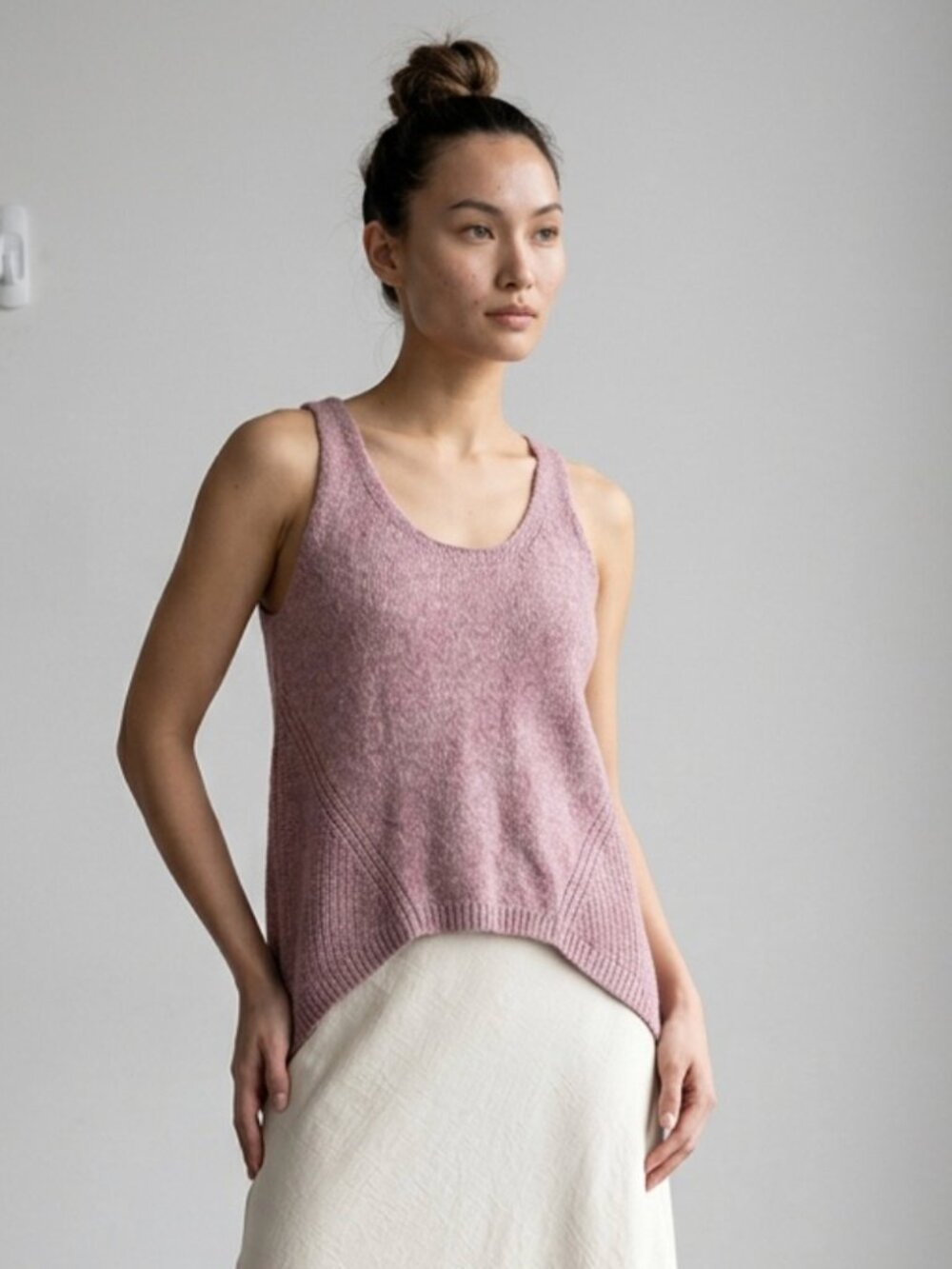 SKUE | Dusty Rose Knit Sleeveless Tank Sweater Sz M